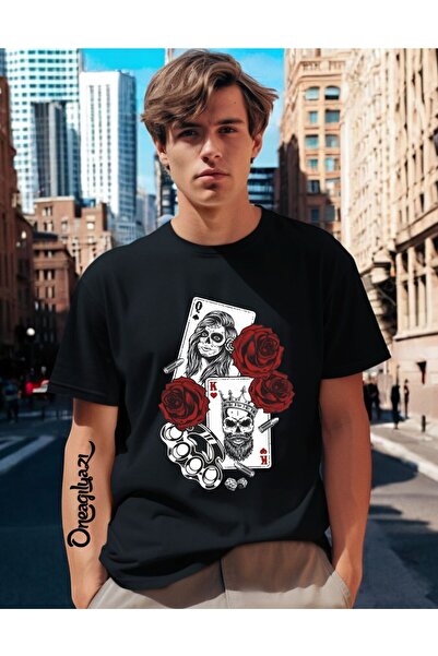 oneagılyazı Чоловіча футболка Oversize з принтом Alley