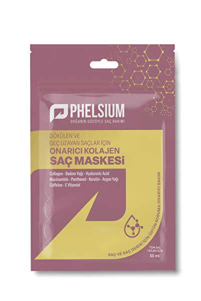 PHELSİUM Dökülen Saçlar İçin Hızlı Saç Uzatmaya Yardımcı Besleyici Onarıcı Ko...