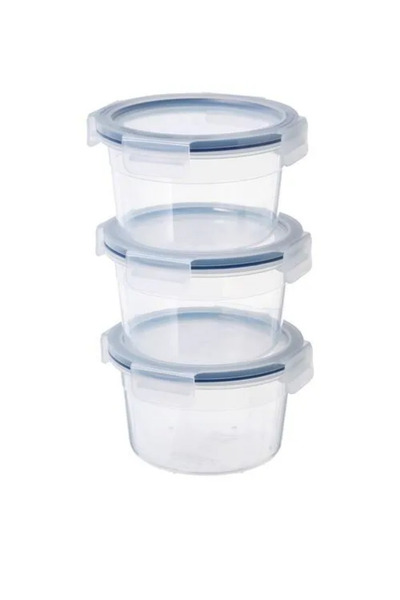 IKEA Premium Product Quality Durable Useful Practical Round 3 Piece 750 ml Storage Container Set