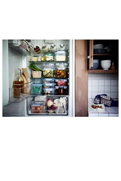 IKEA Multi-Purpose Square 3 Piece 750 ml Storage Container Set Plastic