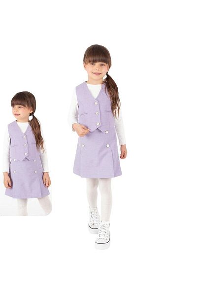 KOKOŞ BEBEK 3 Piece Skirt Set with Vest