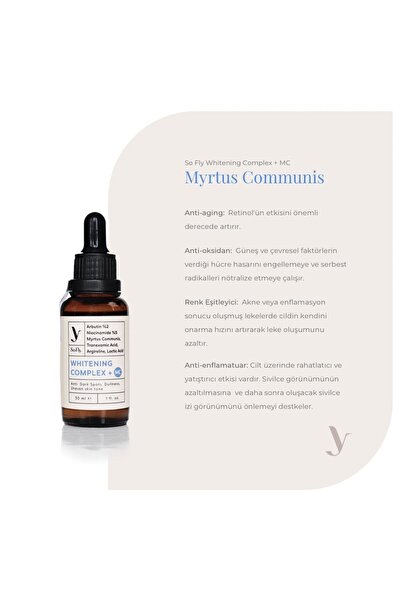 So Fly Whitening Complex +mc Leke Karşıtı Arbutin Serum 30ml
