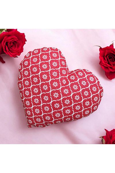 urzsmell Padded Heart Pillow for Valentine's Day - Love Ask Pillow 25*25 (1 Piece)