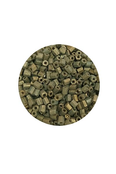 STUMBANNG Cut Glass Beads 2mm - 20 Grams - Matte Army Green -Bnc317