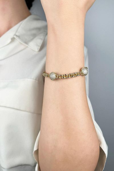 Sose Moda Xuping Socialite Vip Eye and Bracelet Set - Gold