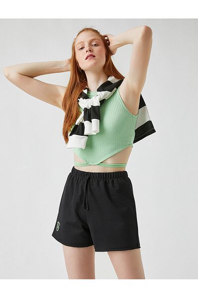 Koton Printed Shorts with Elastic Waist
