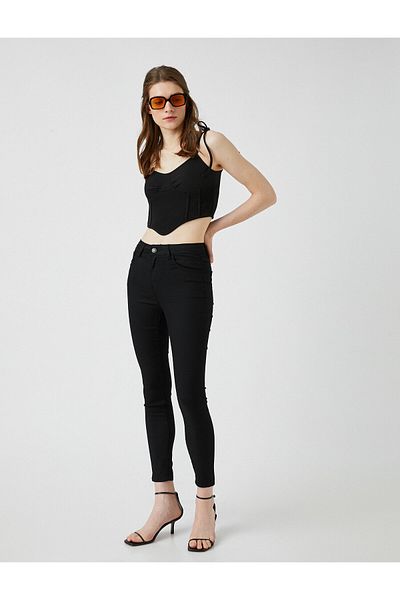 Koton Blugi Slim Fit Talie Înaltă - Blugi Skinny Fit