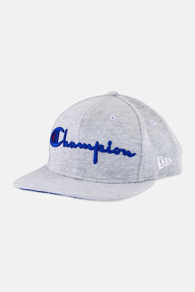 Champion Men Embroidered Logo Adjustable Sports Cap, Grey