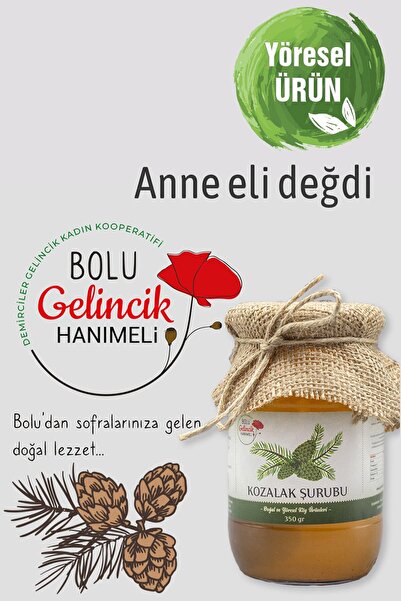 Bolu Gelincik Hanımeli Kozalak Şurubu 350 gr