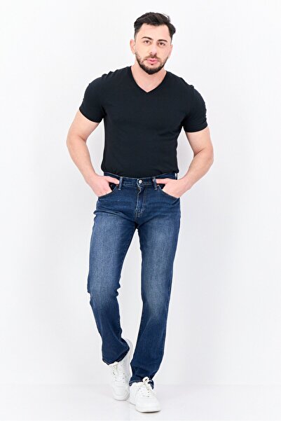 GAP Men Straight Fit Wash Stretchable Denim, Blue