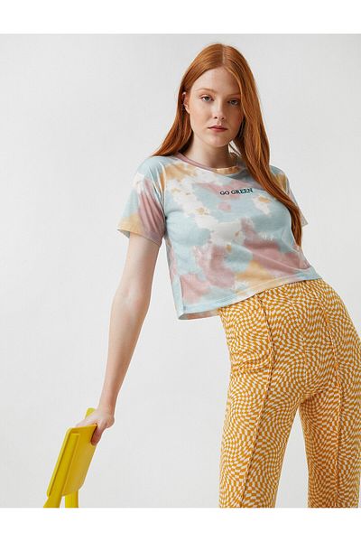 Koton Tricou cu mânecă scurtă cu model imprimat