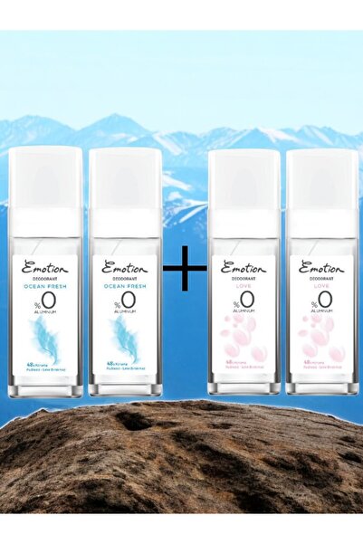 Emotion Love & Ocean Fresh 4 Adet Deodorant Seti