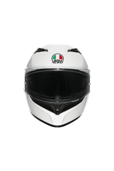 AGV K3 Beyaz Kapalı Kask