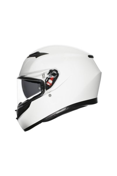 AGV K3 Beyaz Kapalı Kask