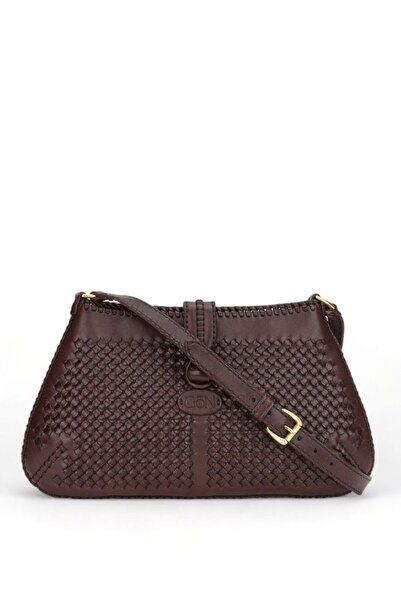 GÖN Hand Made Kahve Kadın Çapraz Askılı Çanta Lirpak