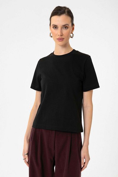 Antioch Black Women's Crew Neck Basic T-Shirt
