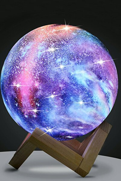 CARNIVAL LAND Renk Değiştiren Dekoratif Özel Gün Ay Lamba 3d Moon Çoduk Odası...