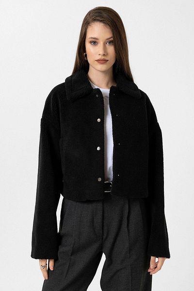 Antioch Black Women's Soft Textured Coat
