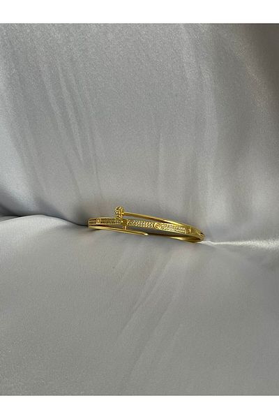 stainles steel سوار أصفاد نسائي من حجر نموذج الأظافر