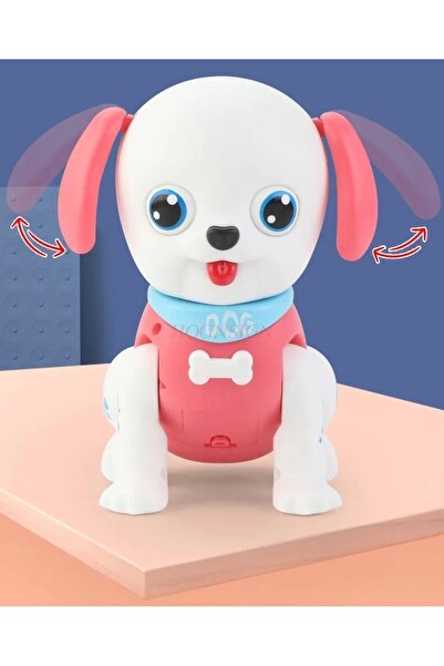 Shem Robot Köpek Hareketli Müzikli Işıklı Emeklemeye Yardımcı Bebek Oyuncak (TEK ADET FİYATIDIR.)