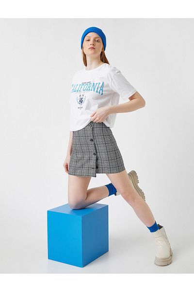 Koton Γυναικείο T-Shirt εκρού 2SAL10260IK