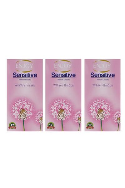 Soma Sensitive Condoms 3 Pack - 12 Pieces Each