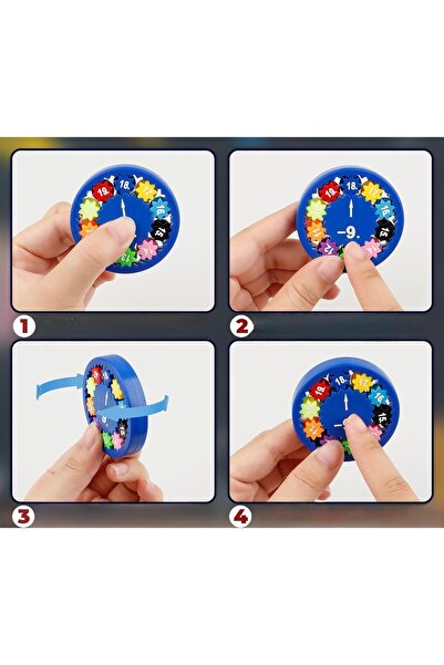 Hyd 12 Pcs Math Wheel Fidget Spinner Stress Wheel Four Process Learning Educational Toy