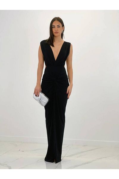 hipnoz butik γυναικείο υφασμάτινο υποβρύχιο φόρεμα χωρίς μανίκια μακρύ φόρεμα