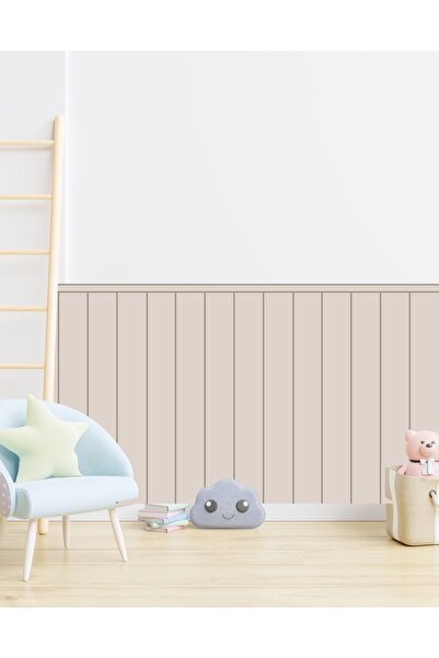 RENKLİ HOBBY Dekoratif İnce Çizgili Duvar Panel Folyosu -  Kendinden Yapışkanlı - Duvar Panel Sticker