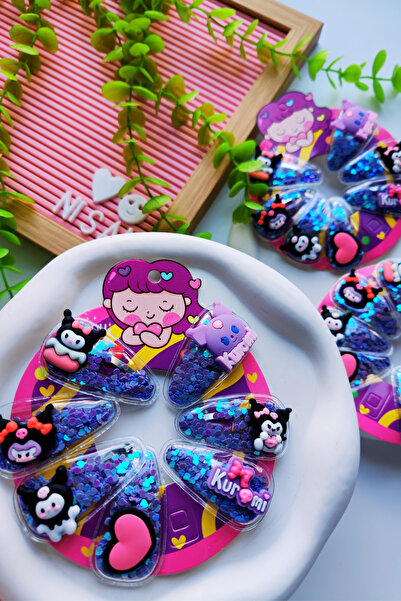 Nisankids Σετ αγκράφες με παγιέτες Kuromi 7 τεμαχίων