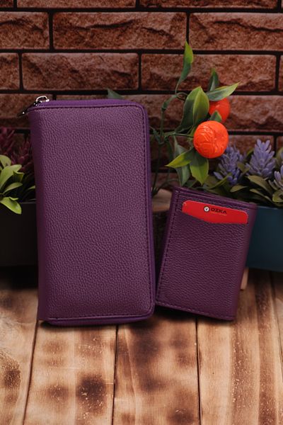 Ozka Leather Collection Dear Pack - Long Wallet with Phone Compartment, Card Holder Wallet with Automatic Mechanism
