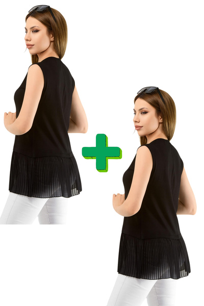 Zeynep Butik Piliseli İçlik Tunik 2'li Paket 1387