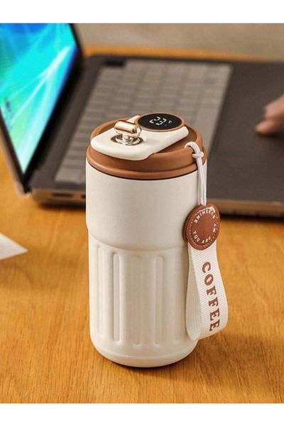 Generica Coffee Thermos with Temperature Display,Smart Hot and Cold Storage Bottle,Thermos Coffee Thermos