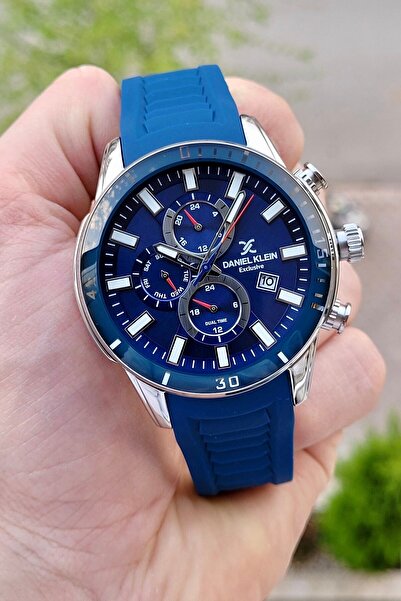 Daniel Klein Kasası Gri Kordonu Lacivert Renk Ayarlanabilir Kordonlu Erkek Ko...