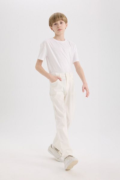 DeFacto Boy's Straight Leg Gabardine Trousers X4224A625Sm