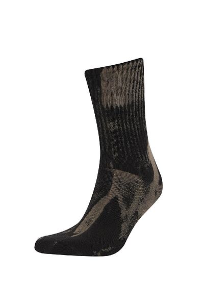 DeFacto Nahtlose, lang gestrickte Herren-Tennissocken aus gekämmter Baumwolle mit Batikmuster E7865axns