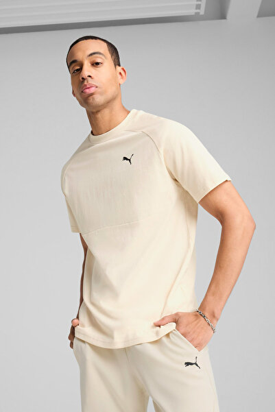 Puma TECH Tee Bej Erkek Kısa Kol T-Shirt
