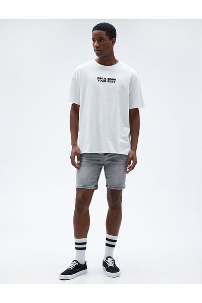 Koton Short Jeans Buttoned 5 Pocket Detail