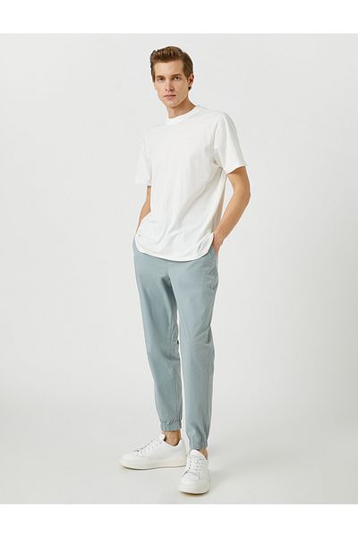 Koton Chino Jogger Pants Lace Waist Pocket Detailed Cotton