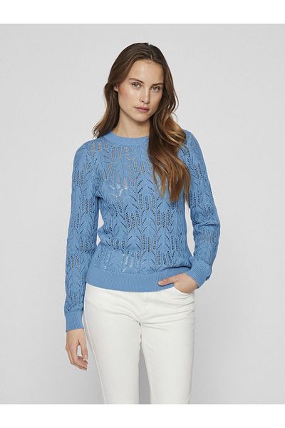 VILA Strickpullover Rundhals