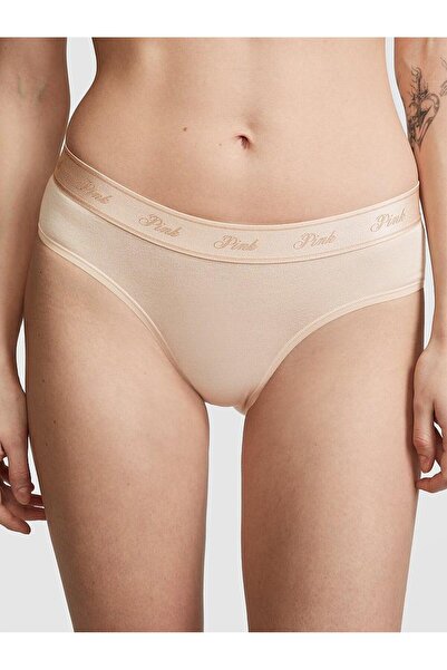 Victoria's Secret Βαμβακερό εσώρουχο Hiphugger με λογότυπο