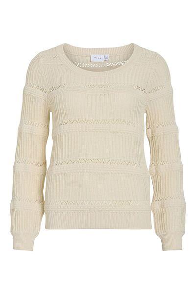 VILA Strickpullover Rundhals