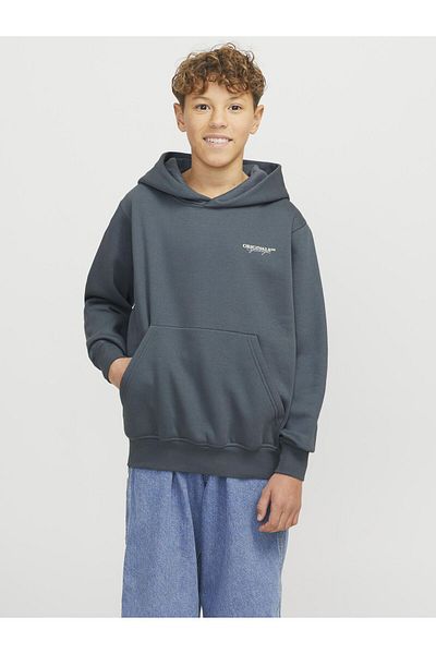Jack & Jones Junior Kapuzenpullover Rückenprint Kapuzenpullover Junior