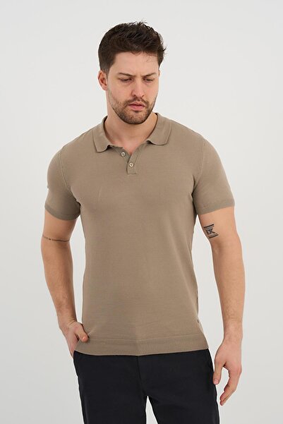 ALEXANDERGARDI Πλεκτό μπλουζάκι με γιακά πόλο (50024)