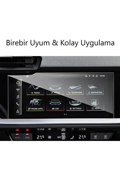 Engo Audi A3 Mat Ekran Koruyucu 10.1 inç 8Y Multimedya