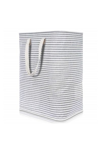 COOYA Laundry Basket,Collapsible Waterproof,with Handles,Lightweight,Square,for Home,Dormitory,Gray