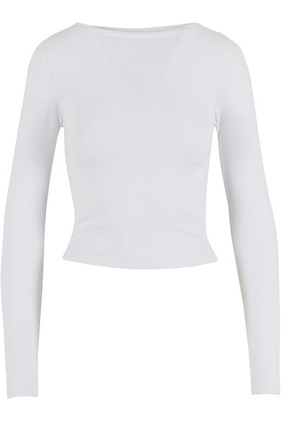 Urban Classics Ladies Ruffled Super Slim Longsleeve 2-pack