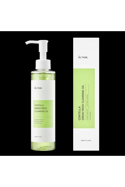 iUNIK Centella Green Fresh Cleansing Oil 200 ml - Odličovací olej s Centella Asiatica