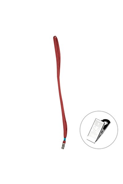 Bigpoint Snur pentru guler cu clemă metalică Roșu Claret x 50 buc