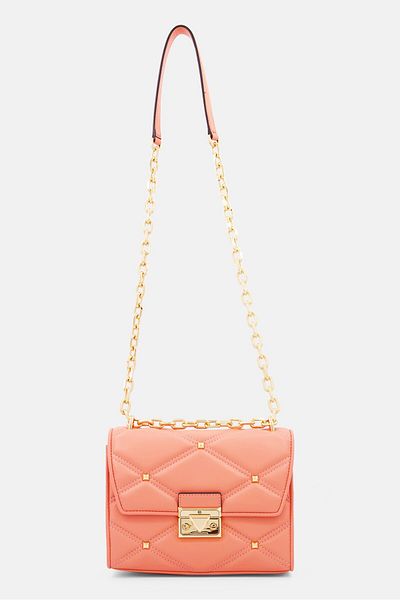 Michael Kors Women Textured Cross Body Bag 22 L x 18 H x 5,5 W cm, Dark Peach